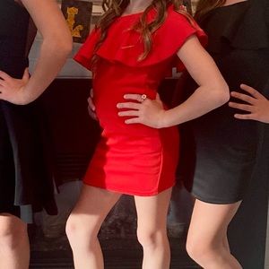 Red dress kids❤️♥️